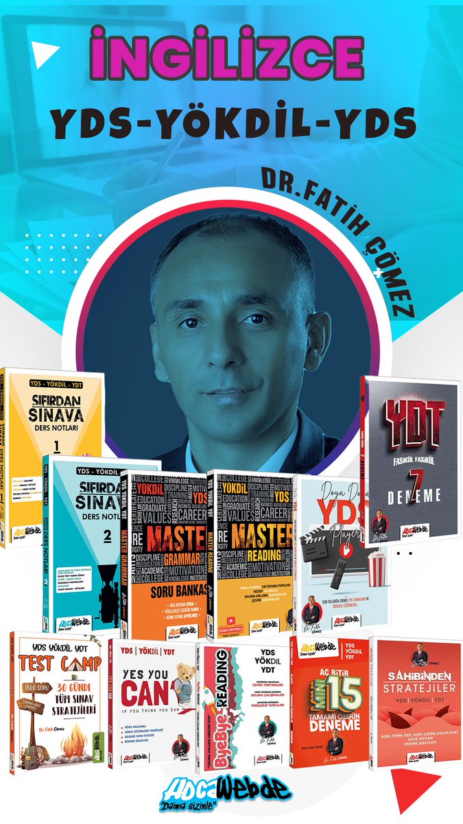 İngilizce YDS-YÖKDİL-YDT Dr. Fatih ÇÖMEZ Seti
hocawebde.net/fatih-comez_ar…
#kpss #kpss2024 #ydt #yds #yökdil #ösym