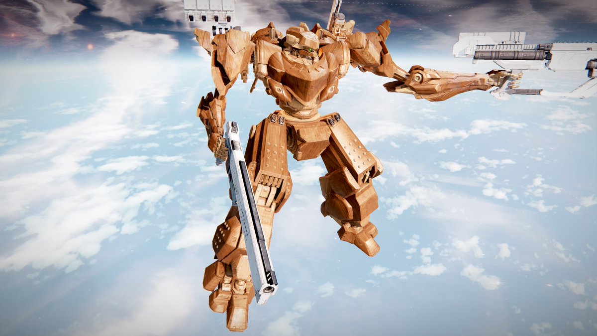 Clown150's tweet photo. 完全木製アーマードコア完成です

『メインシステム　戦闘モード』

#AC6
#アーマードコア6
#ARMOREDCOREVI
#AC6写真部 
#アーマードコア https://t.co/uBzkMG3zg2