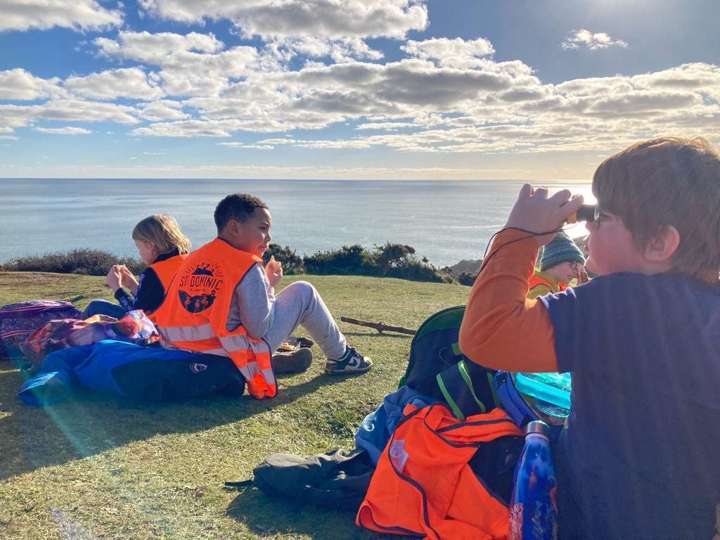 StDominicCofE's tweet photo. Yesterday, Tavy had the opportunity to take a hike around some of our beautiful Cornish Coastline with Outdoor Dave! 

#BringCourage #BringIt https://t.co/OE03ALYsWs
