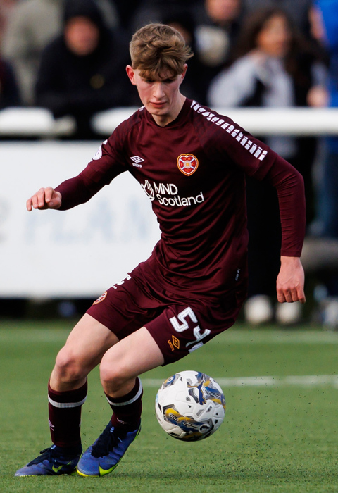 A competitive debut for Hearts Academy graduate James Wilson! 👏