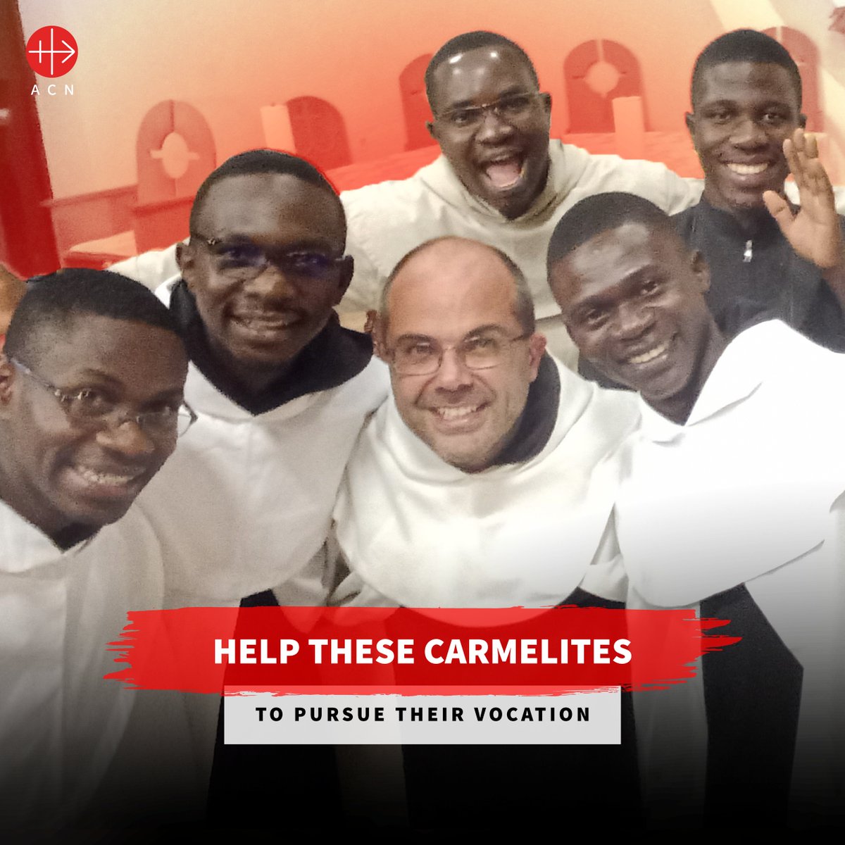 acn_int's tweet photo. ❤️ #God is at work: He calls people to embrace their #vocation. 42 young men from the Central African Republic and #Cameroon have already said yes to God’s call.
😇 Today, #withyourhelp, they can pursue their #mission. #Support their formation! https://t.co/updMPdaO7N