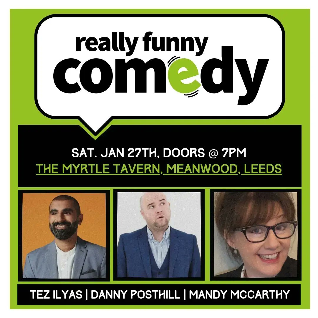 Really Funny Comedy (@r_f_comedy) on Twitter photo ๐ธ the one & only Silky at this week's sold out <a href="/AndGledhow/">Gledhow Sports and Social Club</a> show ๐
Fancy catching a night of Really Funny Comedy? We're back at <a href="/myrtle_tavern/">MyrtleTavernMeanwood</a> next Saturday!
Don't miss out, tickets ๐ reallyfunnycomedy.co.uk/event/5357708/โฆ ๐ธ the one & only Silky at this week's sold out <a href="/AndGledhow/">Gledhow Sports and Social Club</a> show ๐
Fancy catching a night of Really Funny Comedy? We're back at <a href="/myrtle_tavern/">MyrtleTavernMeanwood</a> next Saturday!
Don't miss out, tickets ๐ reallyfunnycomedy.co.uk/event/5357708/โฆ