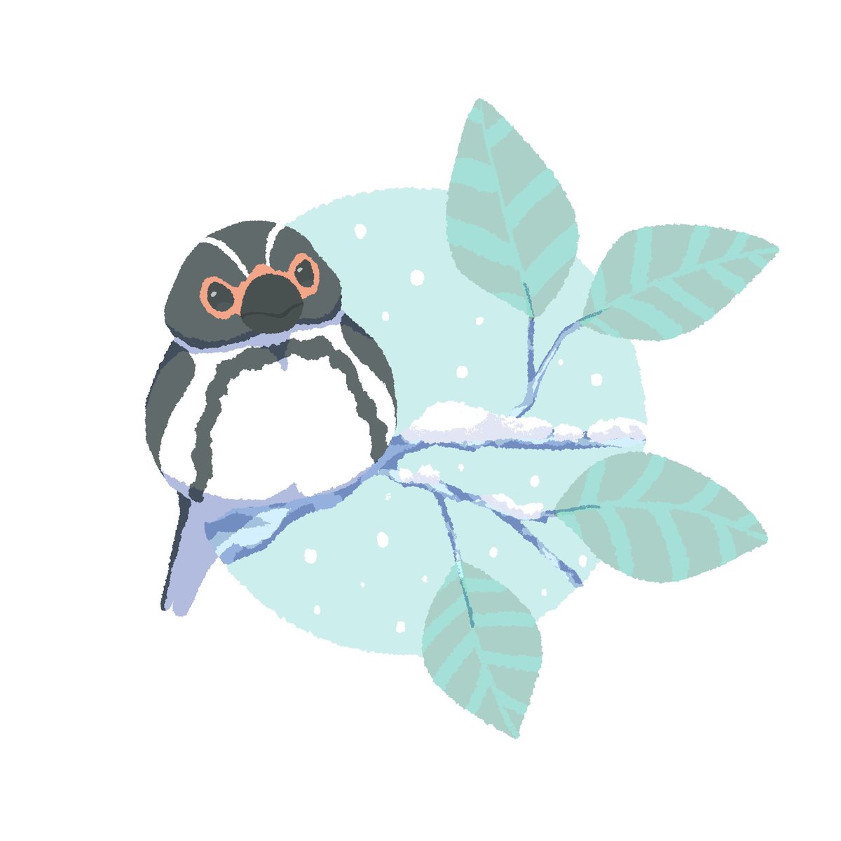 「ペンギン文鳥たちだよ  #何だっていい過去作品を掲載するチャンスだ」|あめいろたまねぎのイラスト