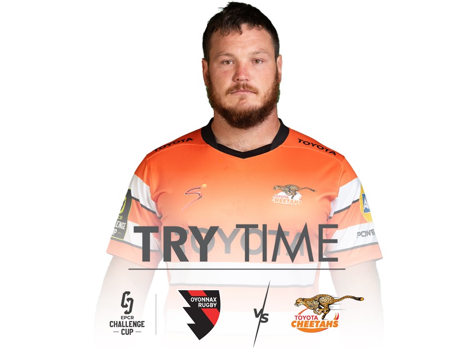 16'|TRY TIME! Marnus van der Merwe scores a try for the Cheetahs! Oyonnax 0-12 Toyota Cheetahs #OYOvCHE #EPCRCHallengeCup @ToyotaSA