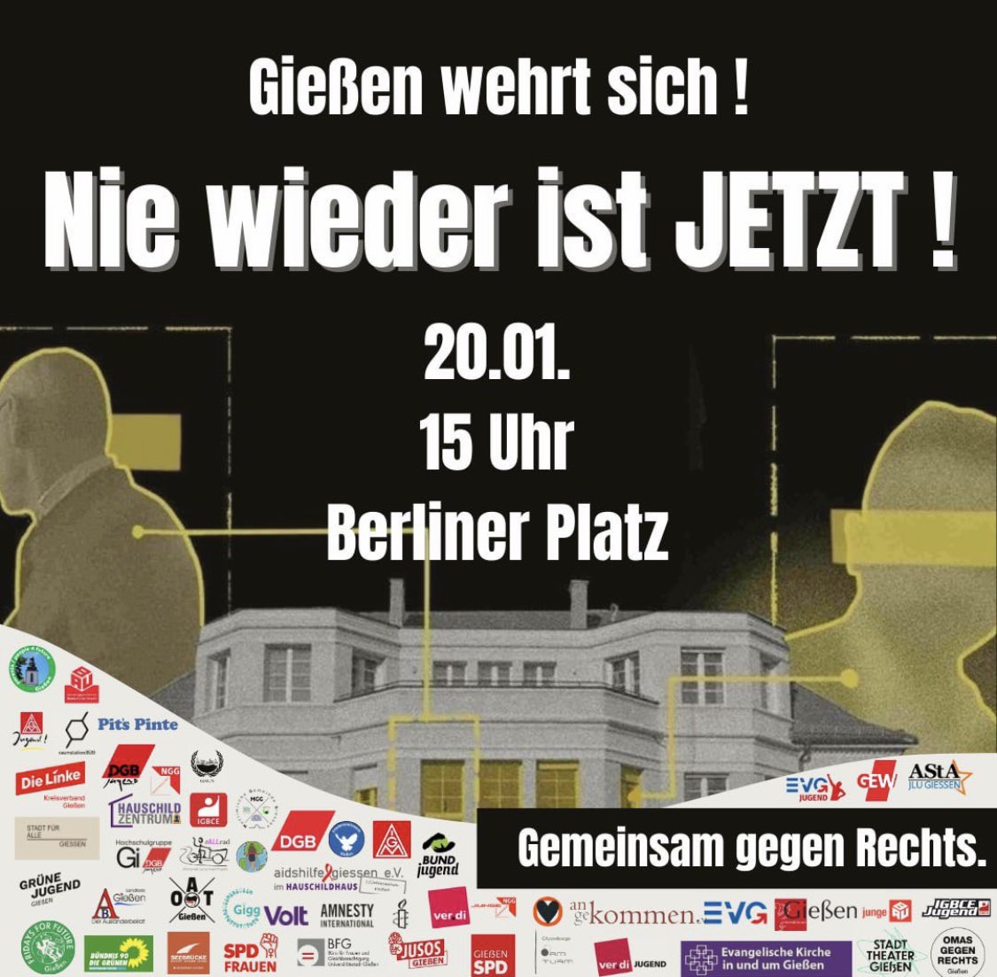 Fuchsbau_22's tweet photo. #WirSindMehr heute am #BerlinerPlatz in #Gießen. #GI2001 #Mittelhessen #Correctiv #EKlo #Kugelbrunnen #Marktplatz #AfDnee #OmasGegenRechts #StadtFürAlle #AStA #FFF #LehrkräfteGegenRechts #FCKNZS [..] „Und man vertraut auch nicht auf Staat und Polizeiapparat“ [..] Zt.: #DangerDan https://t.co/oIFAROWtLp