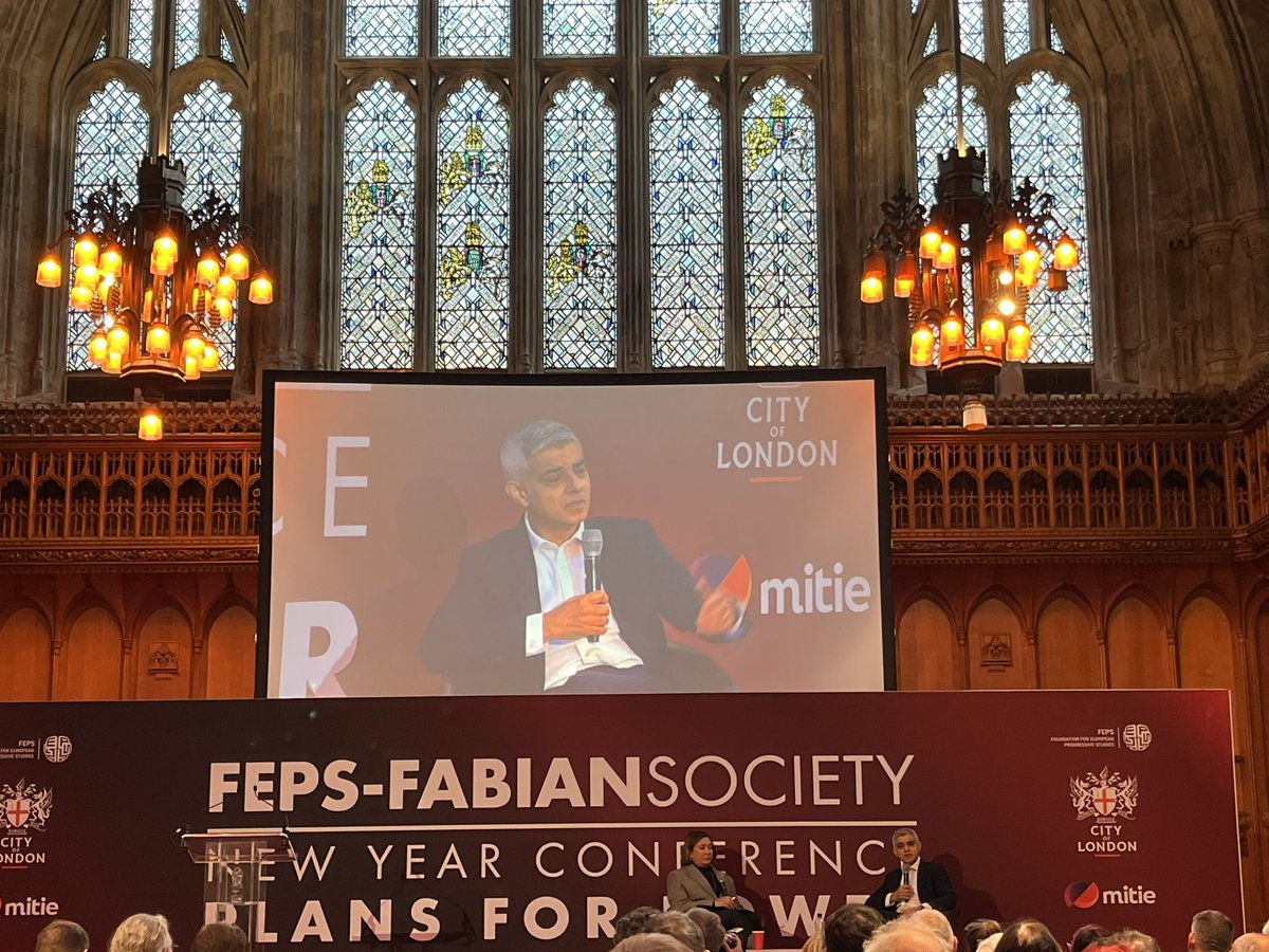 Good discussion at Fabian Conference with <a href="/MayorofLondon/">Mayor of London, Sadiq Khan</a> - calm, detailed, and open.  <a href="/thefabians/">The Fabian Society</a>
