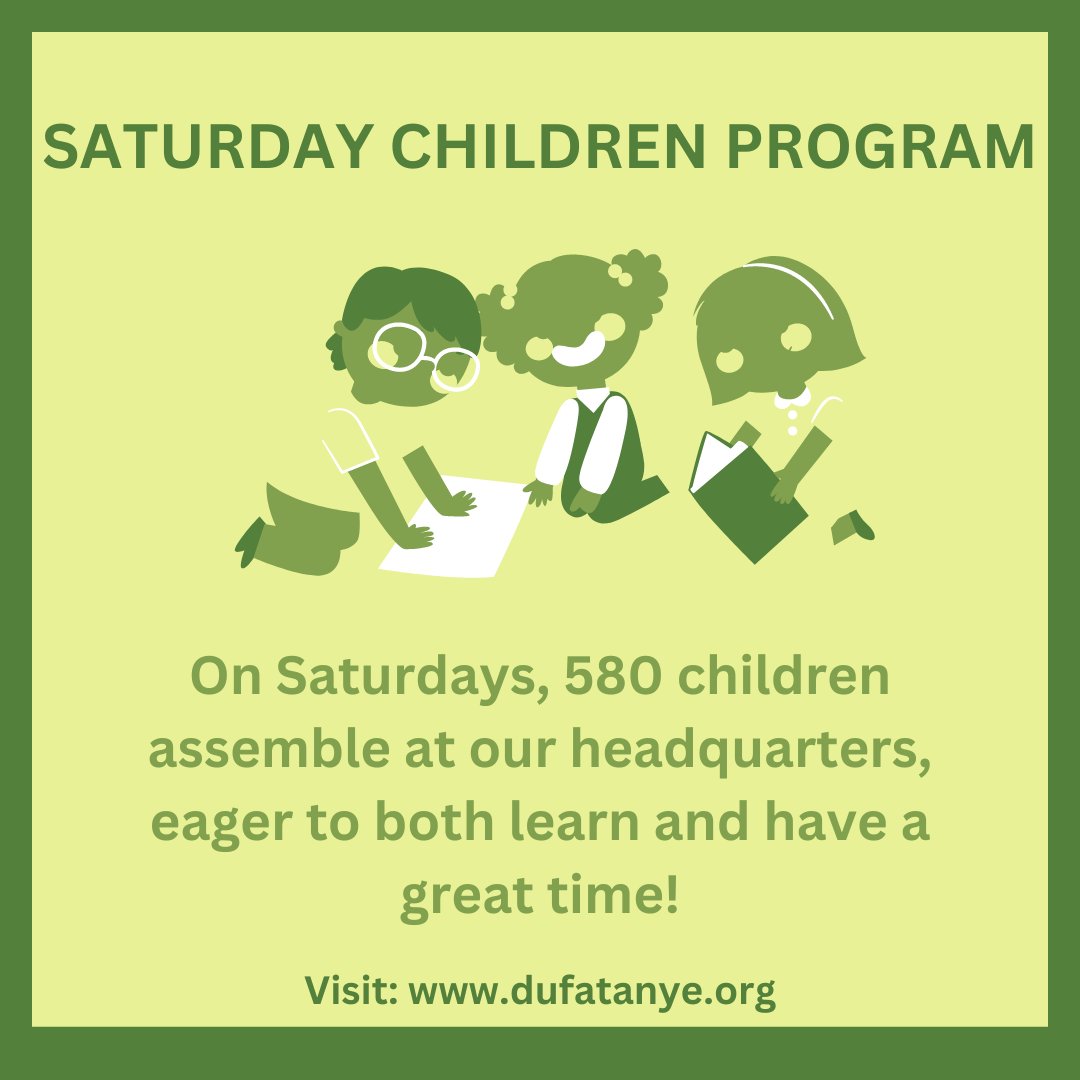 DufatanyeOrg's tweet image. Kick off our Saturday Children Program! Kids grouped by age, exploring Bible stories, advanced agriculture, Youth Empowering Youth sessions, talent development, and sports at our headquarters. 🌟📚🌾🤸 #ChildrenProgram #YouthEmpowerment @NyanzaDistrict @UNICEF @SavetheChildren