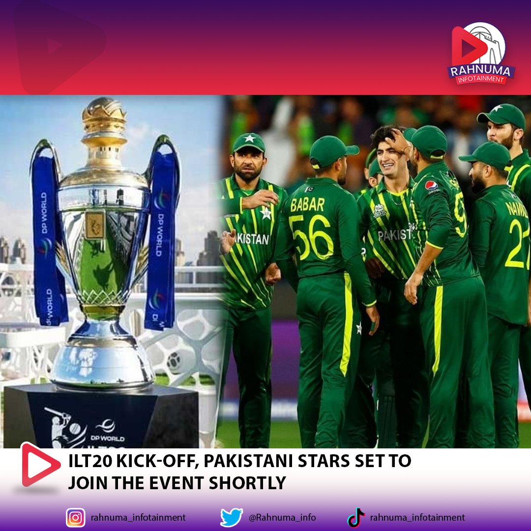 ILT20 season 2 started yesterday in Sharjah while the event will be attended by Pakistani cricketers including Shaheen Shah Afridi, the fans are waiting for their arrival. #PakistaniPride #ShaheenShahAfridi #CricketFever #Rahnuma #Info #ExcitementUnleashed #rahnumainfotainment