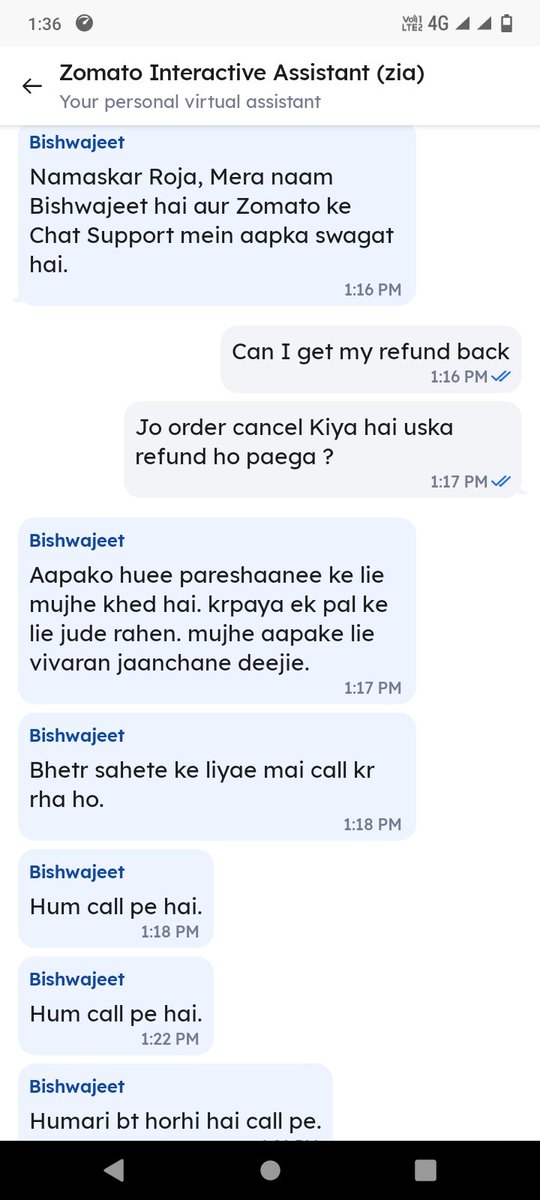 RojaYadav8's tweet photo. Zomato is giving a very poor service I ordered a pizza which was delivered to the wrong address by their https://t.co/mJeH99WdWS I cancelled it. But still they deducted the money for pizza in the name of penalty and now they are not even giving me the refund
@zomato https://t.co/1CpKFutAy5