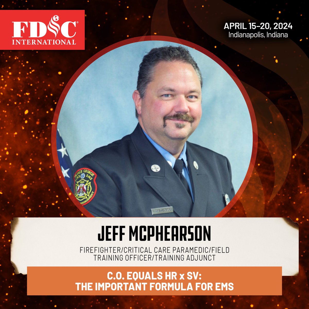 VAEMSTG's tweet photo. Come join me at @FDICevent 2024 on April 18, 2024 to hear my lecture. Being selected to lecture at FDIC 2024 is one of the greatest moments in my fire service career. @PrinceGeorgeVa Fire and EMS Prince-George Va - Firefighters Association L4994 @VaFirePrograms @virginiaems https://t.co/op3u0Be4NP