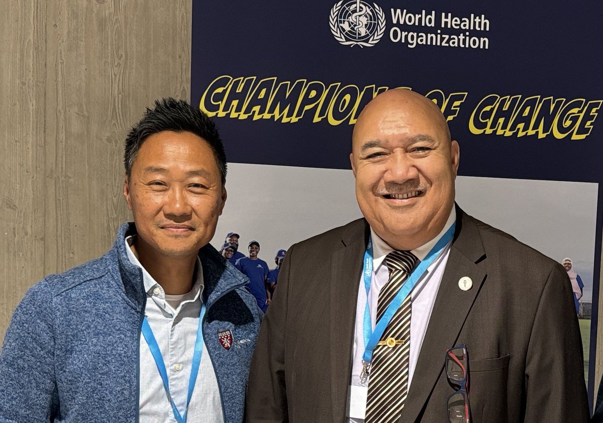 What a delight to congratulate Dr. Saia Ma’u Piukala on his election as the new Regional Director of @WHOWPRO. Love seeing #surgeons at leadership positions in #GlobalHealth governance! #GlobalSurgery #Tonga #SafeandAffordableSurgery