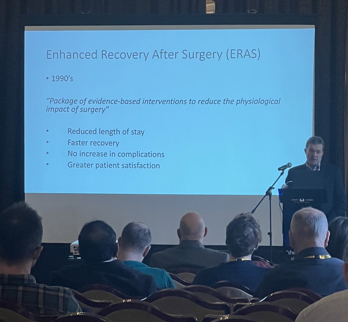 Bryn Jones, one of our knee surgeons, was invited to the <a href="/scotorth/">SCOT</a> Winter 2024 Meeting to outline the experience and safety of performing day-case joint replacement surgery at Stobhill Hospital. The programme has been at the leading edge of providing such care across Scotland.