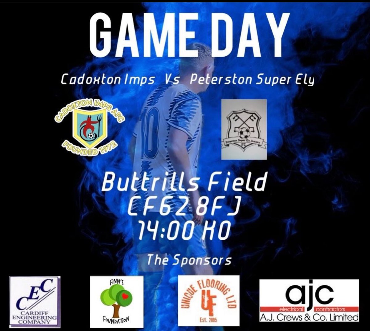 🔵Today we face off with Peterston super ely, the first time we've ever come up against them, based on some of their results, they will prove to be a tough test for the lads, wrap up, come and support the boys!⚪️