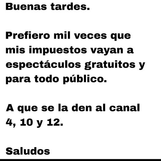 Mikamagic80's tweet image. Lo leí por ahí, no me acuerdo quién publicó algo similar, pero adhiero totalmente
Además estos espectáculos son cultura para el pueblo