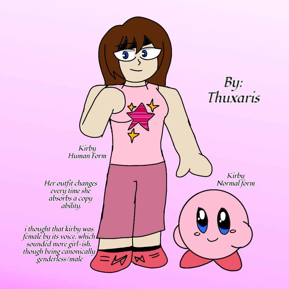 starless_mayhem's tweet photo. kirby in their human form (read the notes in the image!!
#drawingart #drawings #Illustrator  #illustrations https://t.co/USpKyUWhZp