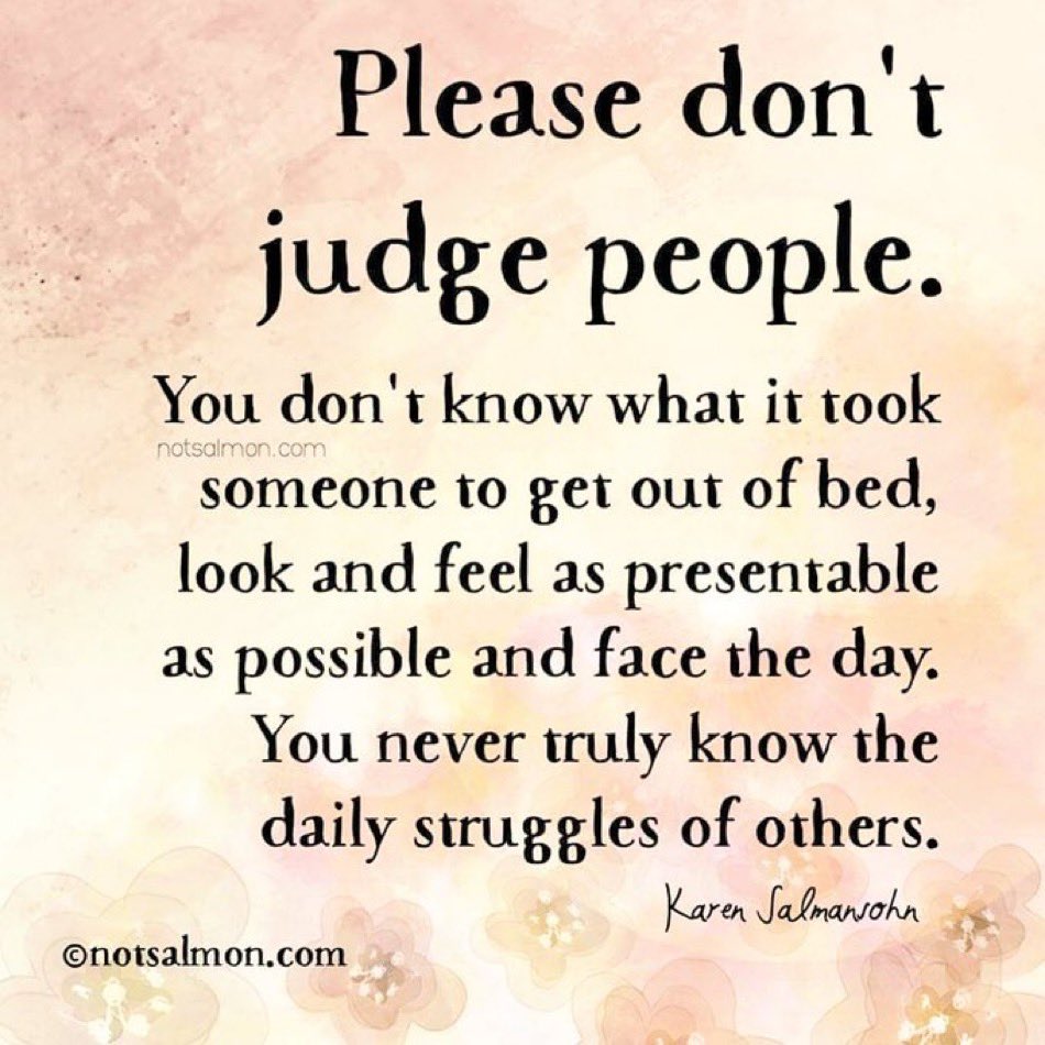 Empathy and compassion (and how we share them) are the truest forms of wisdom and understanding.
We can never truly know what someone else may be going through, so best not to judge.
#stepintherightdirection