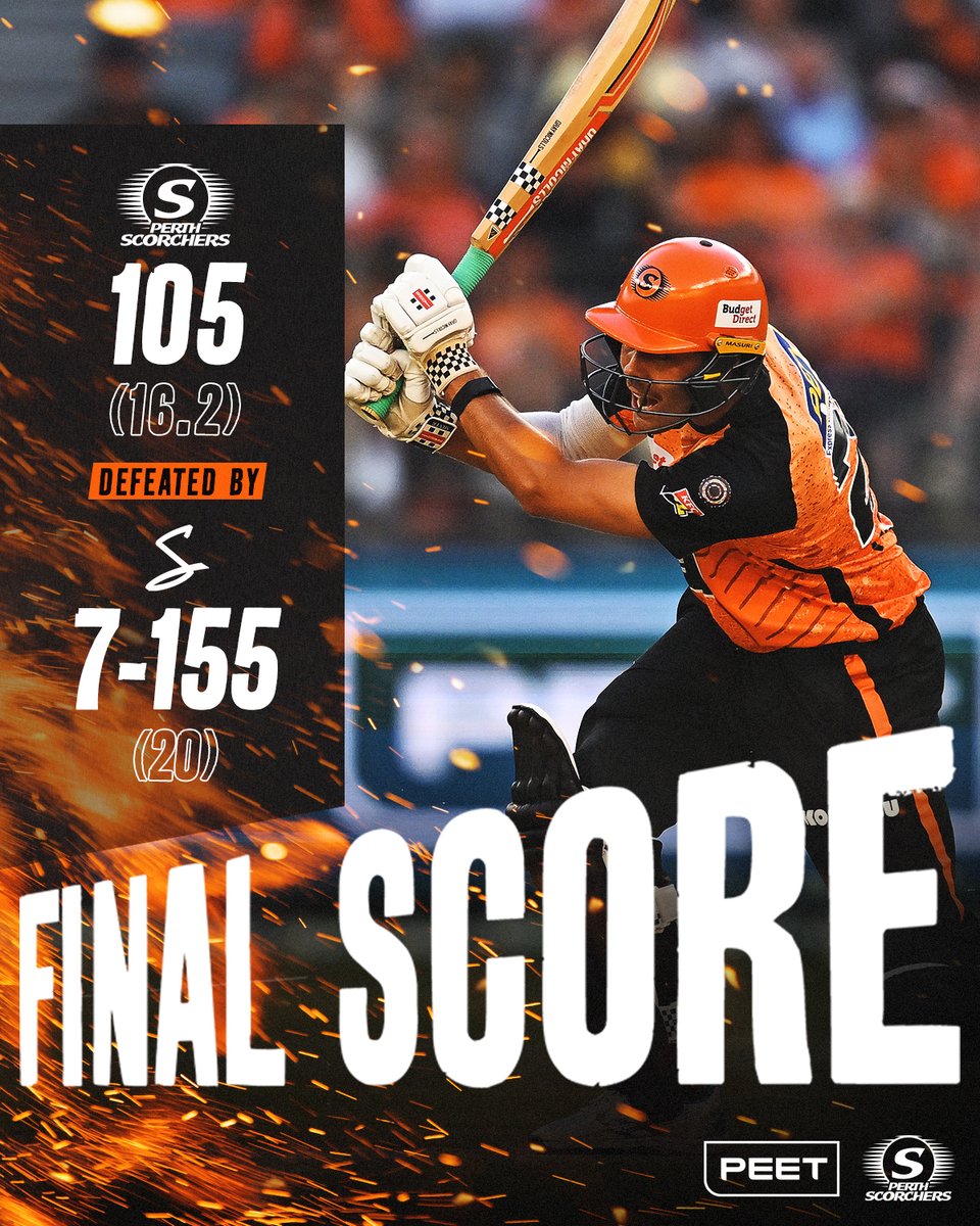 Defeat in the finals and our season is over 😔 Thanks for your support in #BBL13 🧡