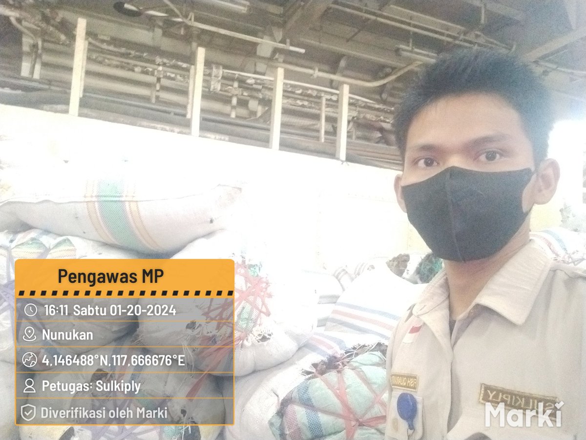 BKIPMNunukan's tweet photo. 20/01/2024
#SalamBahari
Laporan Giat Wilker Nunukan,
Pengawasan kedatangan dan keberangkatan pemuatan MP Rumput Laut Kering sebanyak 227.853 Kg/2.620 Koli tujuan Pare2 Via KM. Pantoraktor
@bkipm_kkp
@BKIPMTarakan
#KKPThrive https://t.co/nxBQRb5saa