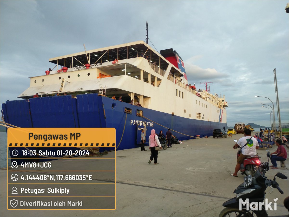 BKIPMNunukan's tweet photo. 20/01/2024
#SalamBahari
Laporan Giat Wilker Nunukan,
Pengawasan kedatangan dan keberangkatan pemuatan MP Rumput Laut Kering sebanyak 227.853 Kg/2.620 Koli tujuan Pare2 Via KM. Pantoraktor
@bkipm_kkp
@BKIPMTarakan
#KKPThrive https://t.co/nxBQRb5saa