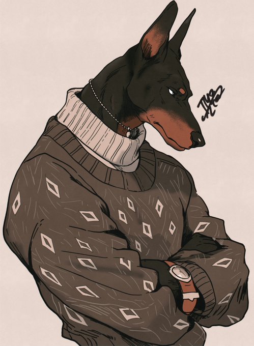 「animal ears brown sweater」 illustration images(Latest)