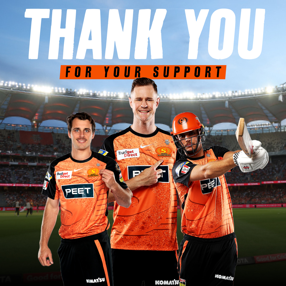 Our #BBL13 campaign comes to an end at home. Thanks to all our Members and fans for your support throughout the season 🧡 #MADETOUGH