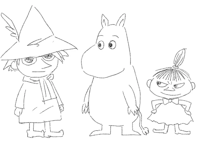 #同じ人が描いた温度差が凄い絵を貼る 
