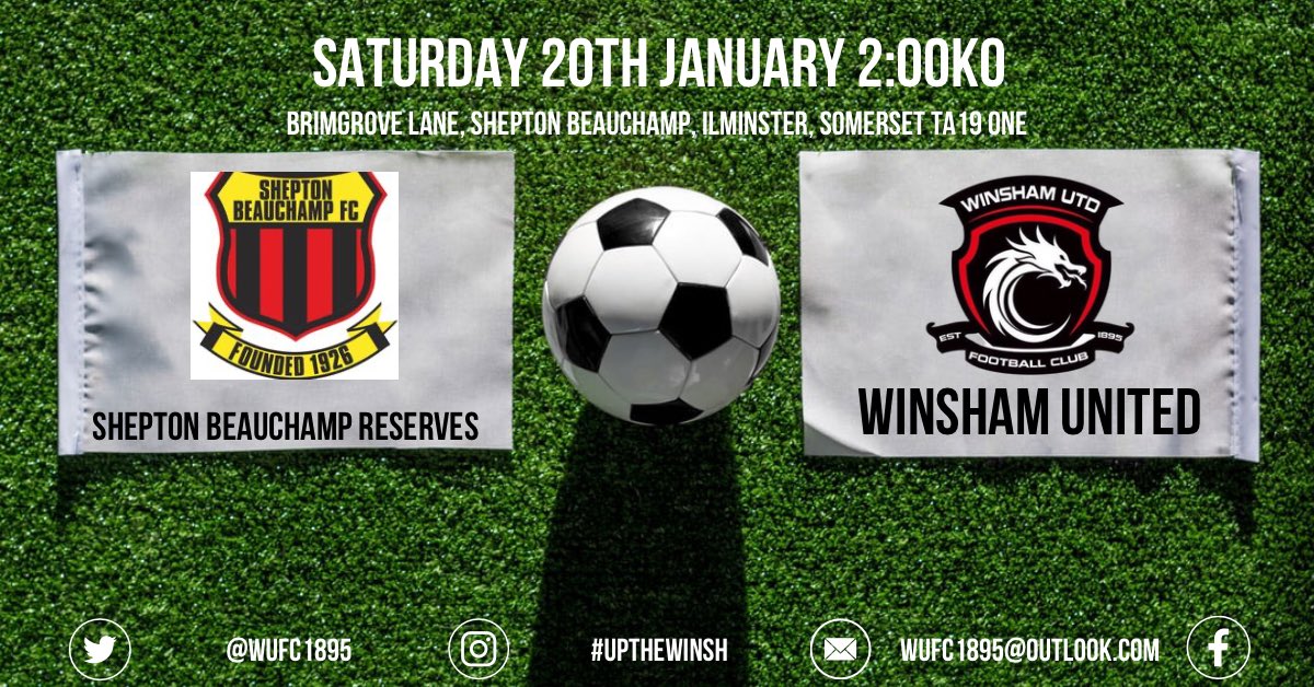 wufc1895's tweet photo. Another weekend on the road for Winsham as we travel to Shepton Beauchamp to take on their reserve side. 

Kick off is at 2pm at Brimgrove Lane. 

Come out and support the boys! 

#UPTHEWINSH 🔴⚫️🔴⚫️ https://t.co/9CI8ipx7aZ