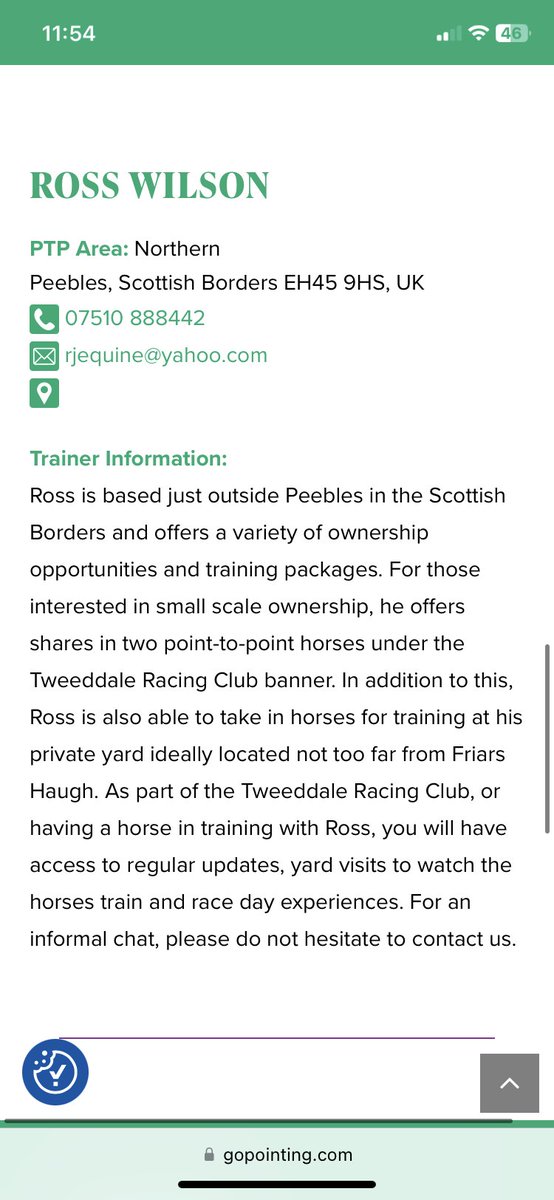 All our syndicate details and training details are now on the @GoPointing website. Go take a look!

Shares and Syndicate: pointtopoint.co.uk/syndicates
Find a Trainer: gopointing.com/trainers/?wpv_…

#TweeddaleRacing #TweeddaleRacingClub  #Inviction #point2point #racehorsetrainer #JoinUs