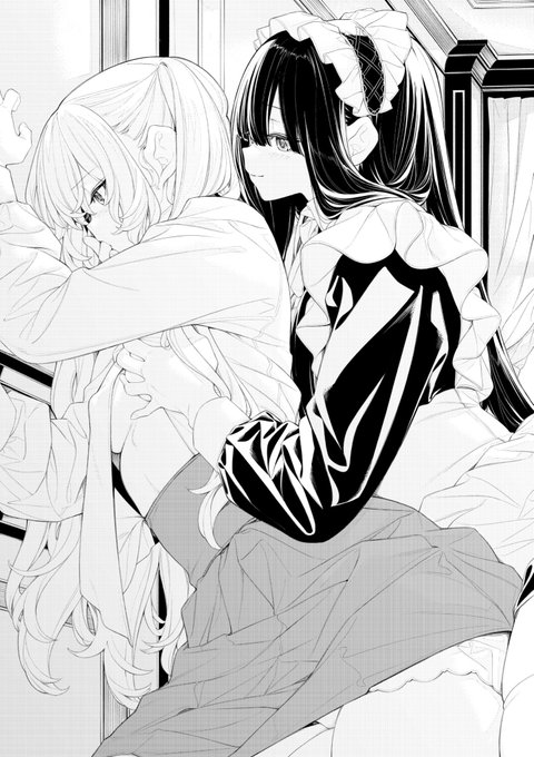 後ろから弱いところ一方的に攻める子と、恥ずかしいけどもっと激しくされたい子の百合良い...(*'-`) 