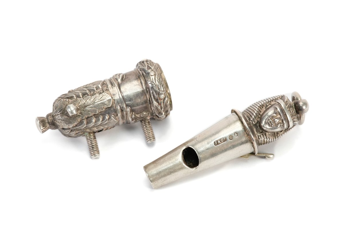 BespokeAuctions's tweet image. Coming up in next Thursday's Sale: Lot 42 Silver Glorious Glosters Regiment Officers Whistle £80-120. #gloriousglosters #glosters #officerswhistle