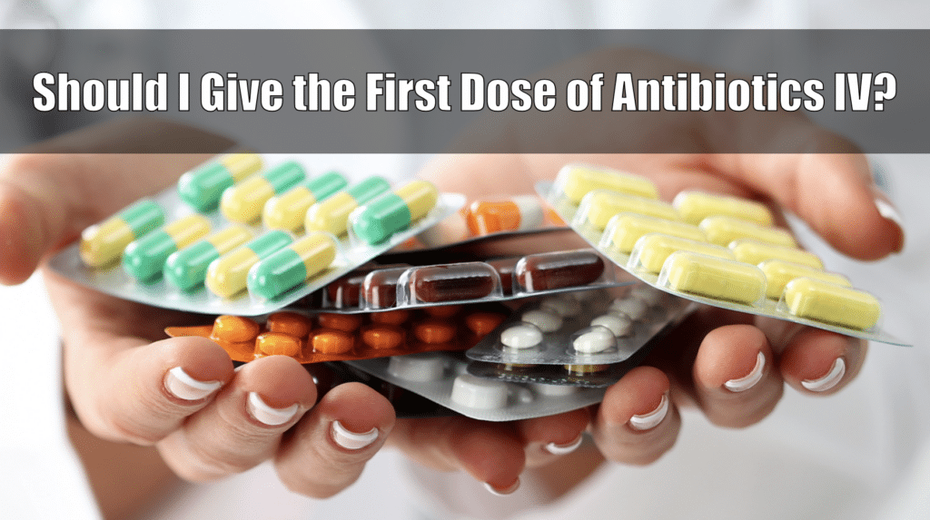 In patients with infectious processes that are stable for discharge home, there is no role for giving a first dose of antibiotics IV in the ED... So, what do you do? View the evidence-based actions to take at loom.ly/AGmy-vM #patients #antibiotic #evidence #foamed