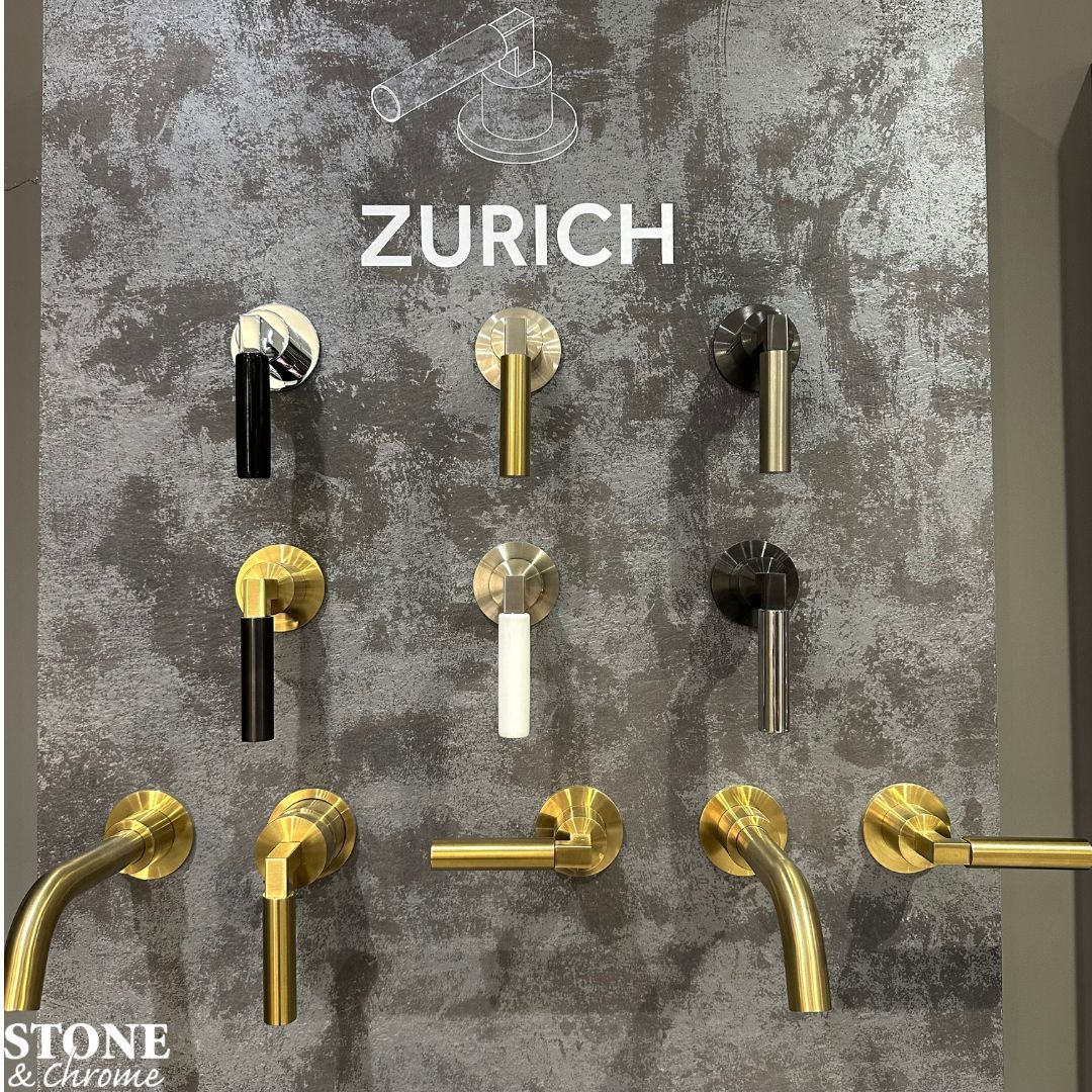 Customisable handles with the Coalbrook Zurich range! - Available across all colour ranges Chrome, Gunmetal, Brushed Brass and Brushed Nickel. --- 📧 enquiries@stoneandchrome.com 💻 stoneandchrome.com 📞 01276 61000