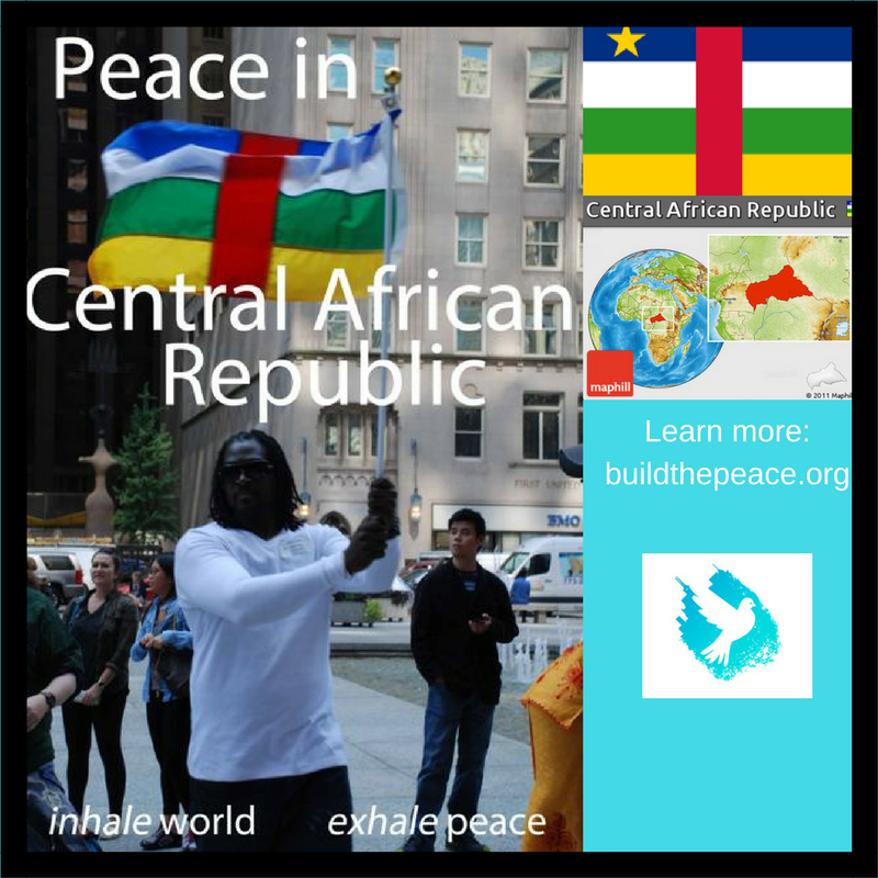 BuildthePeace_'s tweet photo. #CallToPeace! Join us in honoring one country daily, sending Peace and Love to Humanity. Peace in the Central African Republic!
.
.
.
peacebreathing #peaceful #healing #meditation #mindfulness #energyhealing #wisdom #light #energy
#centralafricanrepublic #peaceispossible https://t.co/eSCuIka7LN