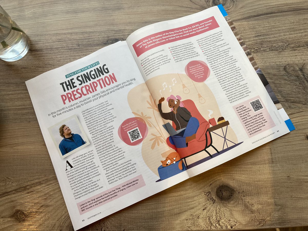 James Sills (@jsillsmusic) on Twitter photo In my latest column for <a href="/PsychologiesMag/">Psychologies</a> I encourage readers to trying singing for five minutes each day to boost their wellbeing. There’s quotes from <a href="/drchatterjeeuk/">Dr Rangan Chatterjee</a> & <a href="/DrMichaelMosley/">Michael Mosley</a> plus lots of tips for getting started, including a bespoke playlist. Available now! In my latest column for <a href="/PsychologiesMag/">Psychologies</a> I encourage readers to trying singing for five minutes each day to boost their wellbeing. There’s quotes from <a href="/drchatterjeeuk/">Dr Rangan Chatterjee</a> & <a href="/DrMichaelMosley/">Michael Mosley</a> plus lots of tips for getting started, including a bespoke playlist. Available now!