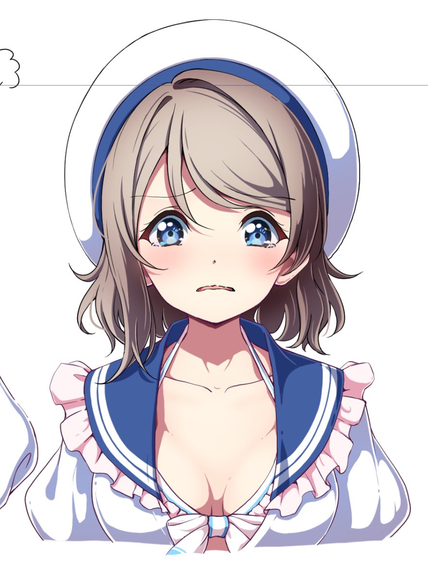 渡辺曜 「めそめそ曜ちゃん 」|あまきちゃん@チリライバー🇨🇱のイラスト