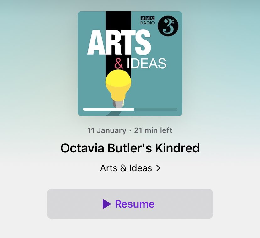 This podcast on Octavia Butler and her scintillating body of work is a perfect weekend listen, hosted by @ShahidhaBari Bari, with guests @IrenosenOkojie, @NisiShawl and Gerry Canavan #SFF #booktalk podcasts.apple.com/gb/podcast/art…