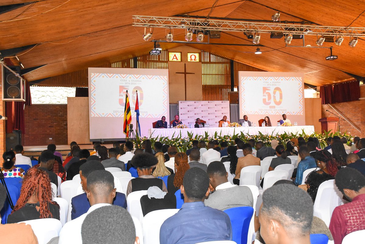 @UCUniversity is honored to host Cuban Vice President H.E. Salvador Valdes Mesa, celebrating 50 years of strong Cuba-Uganda Diplomatic Relations! 🇨🇺🇺🇬 Let’s cherish this historic milestone. #CubaUGAt50 #CubaUganda50 #Cuba #Uganda