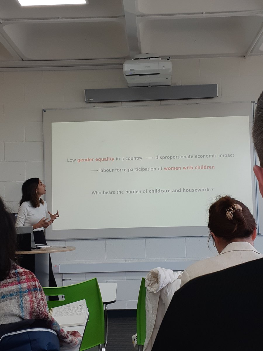 Irish Society for Women in Economics (ISWE) (@isweconomics) on Twitter photo And to finish the session on Education Economics, Manvi Jindal <a href="/EconomicsUCD/">UCD Economics</a> presented on gender norms and time use across Europe during Covid 19 school closures And to finish the session on Education Economics, Manvi Jindal <a href="/EconomicsUCD/">UCD Economics</a> presented on gender norms and time use across Europe during Covid 19 school closures