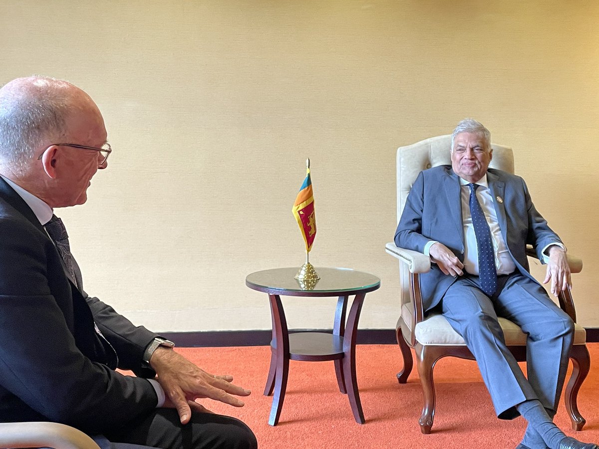 As the most recent state to ratify the #CTBT, Sri Lanka 🇱🇰 has demonstrated a strong commitment to nuclear non-proliferation. It was wonderful to meet with President Ranil Wickremesinghe (<a href="/RW_UNP/">RW_LK</a>) on the margins of #NAM to discuss areas of cooperation, including🇱🇰hosting OSI