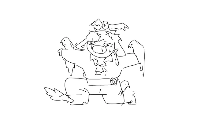 warm-up sketches with c!techno (don't mind my clanky lines, I drew with my mouse because Im dumb) 