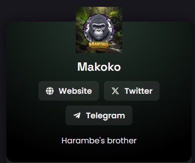 Makoko 🦍

Dexscreener updated!, next step is updating the Dextools.

Chart: dexscreener.com/solana/aqlwoei…

#1000x #MILLY #MAKOKO