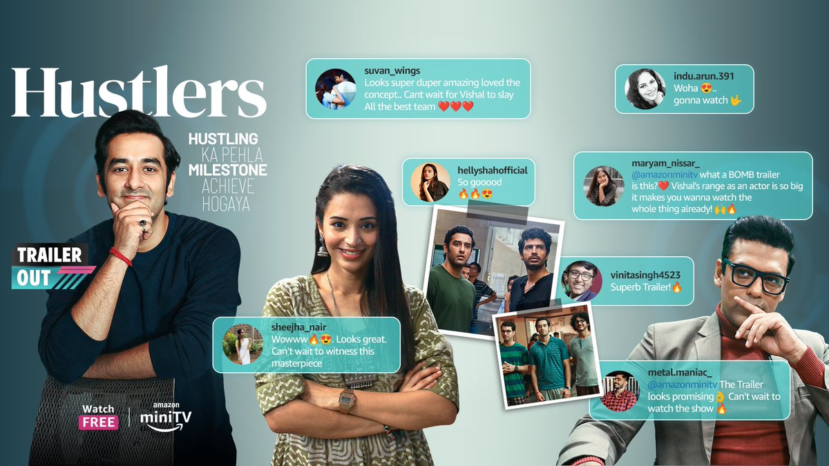 trailer ka toh naam ban hi gaya, kya humara Sanjay Sharma naam kama payega?

watch #Hustlers on #AmazonminiTV for FREE! 24th Jan onwards

#AmazonminiTV #HustlersOnAmazonminiTV #HumBhiHustlers #ComingSoon