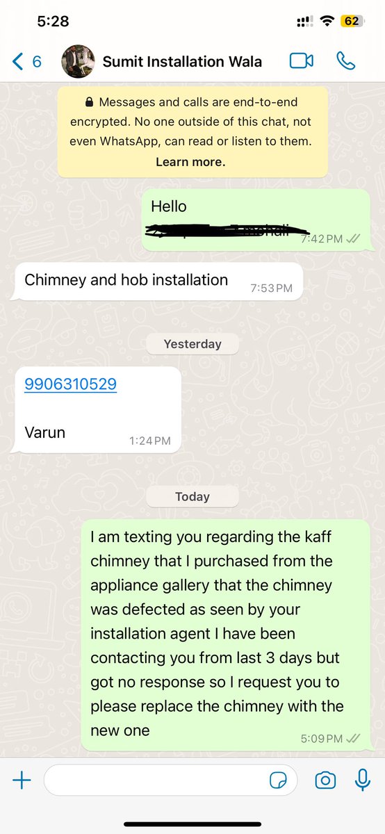 can be so worst with the service I hope @kaffindia can help me with this otherwise I don’t have any other option rather to go to consumer court @jagograhakjago @consumercourtin @nch1915 @consaff @consaffcircle #kaffchimney #kaff #kaffindia #kaffappliance