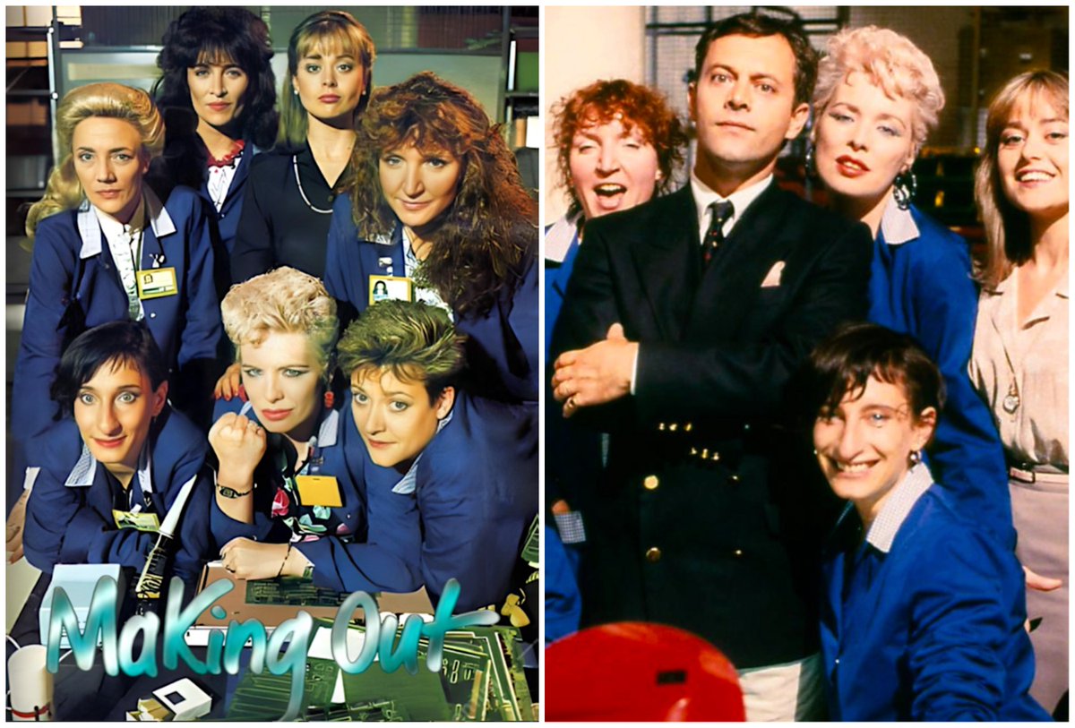 How's it taken me 4 months to realise BBC's #𝙈𝙖𝙠𝙞𝙣𝙜𝙊𝙪𝙩('89-'91) is on i-player?
Barely repeated & never officially available on DVD,#DebbieHorsfield's darkly comic series,about the lives of a bunch of women in a northern components factory,was an absolute fave growing-up