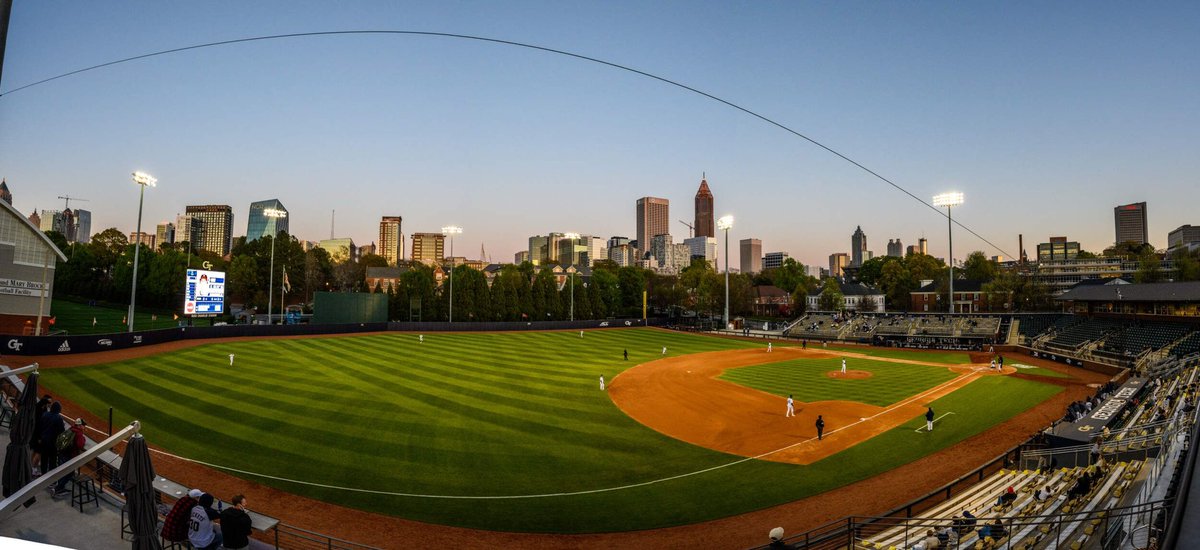 ⚾️BALLPARK OF THE DAY🏟️
🐝Russ Chandler Stadium🐝
Home of <a href="/GTBaseball/">Georgia Tech Baseball</a> 
📍Atlanta, GA
🏟️Capacity: 3,718
🗓️Opened: 2002
Fun Fact: ⚾️ has been played on this site since 1930. RCS has been the National Field of the Year 3x &amp; recently underwent $14.2 Million in renovations