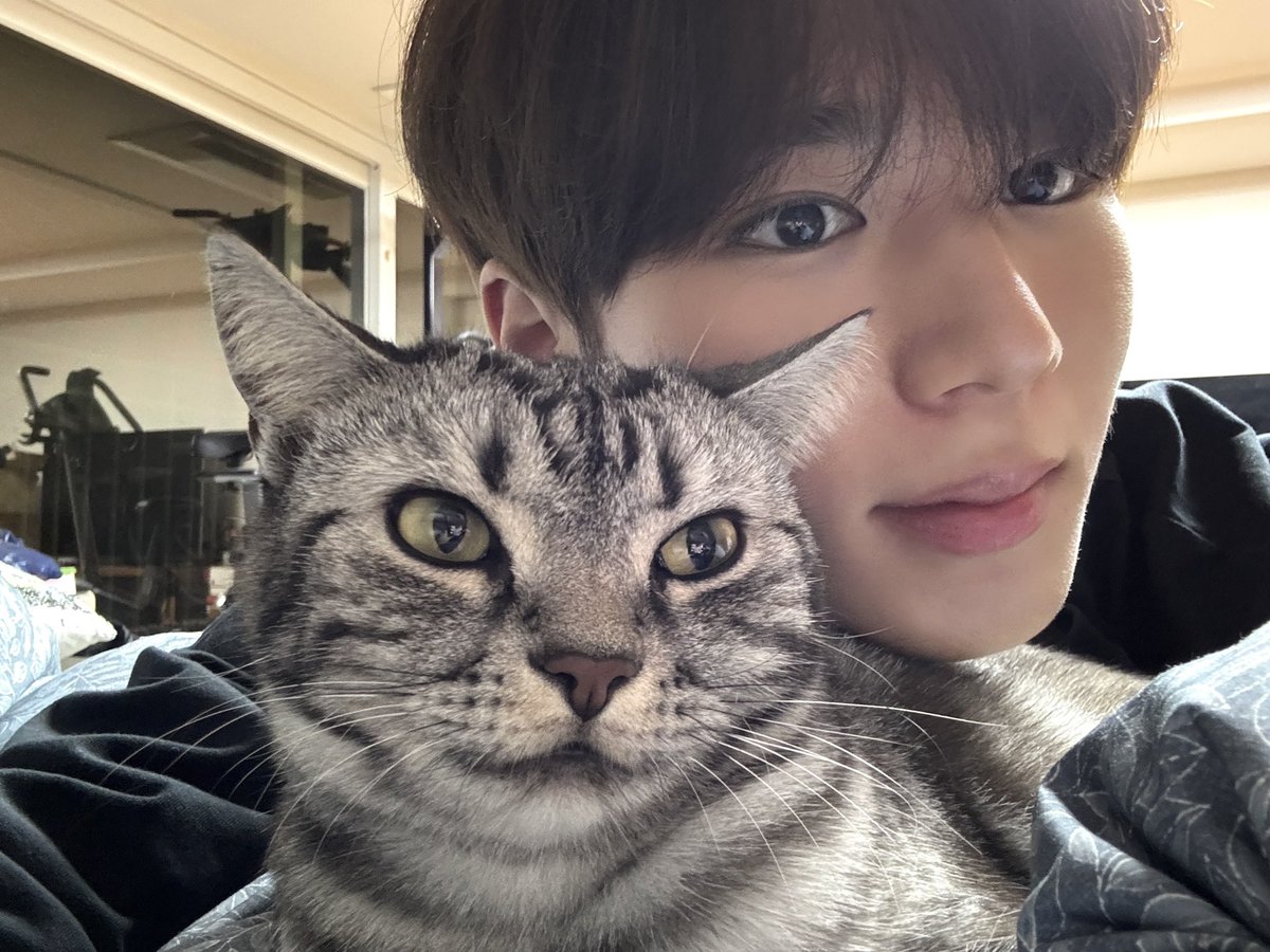 WEi__Member's tweet photo. [#준서] 메-에옹😽 https://t.co/Fr8wHrZxX5