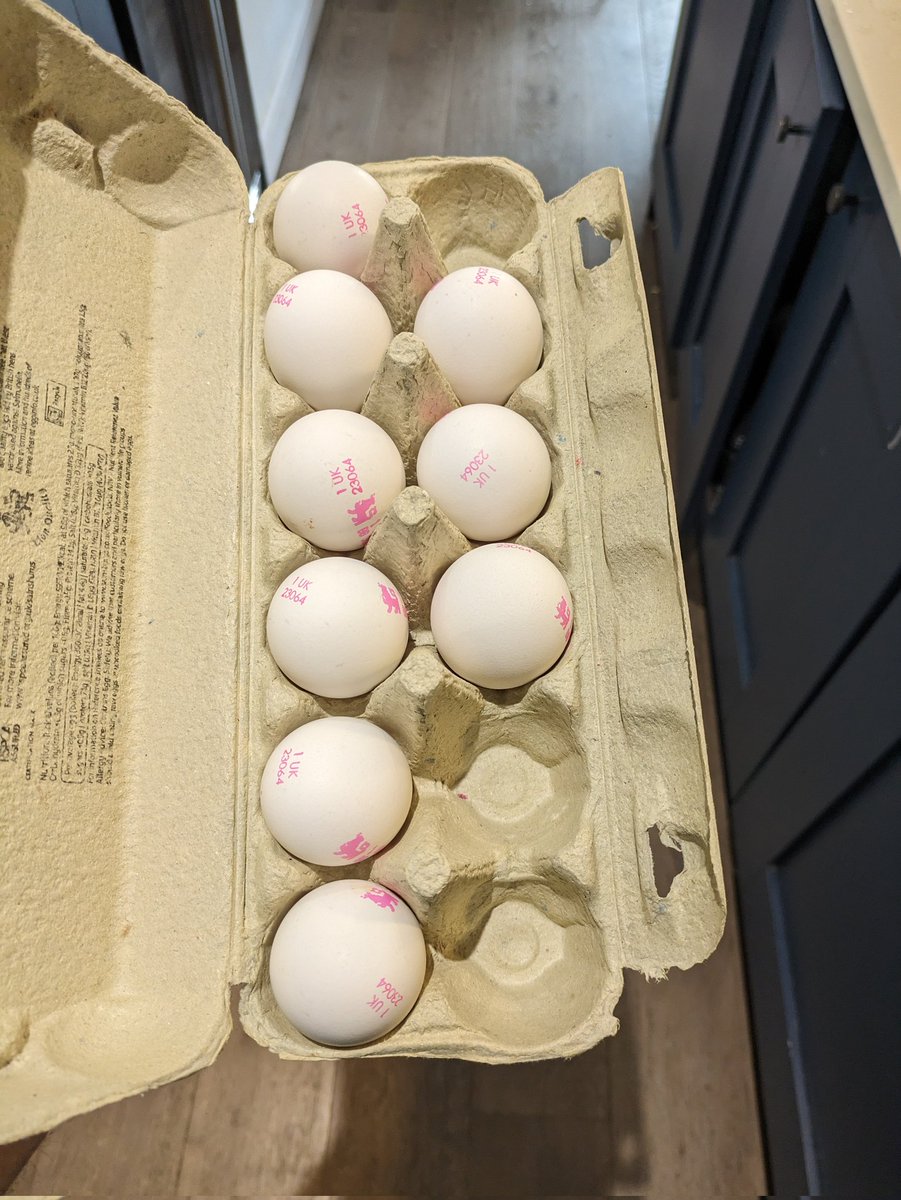 These eggs look like someone has hit a six into the River Taff first over and the third umpire has had to find a replacement