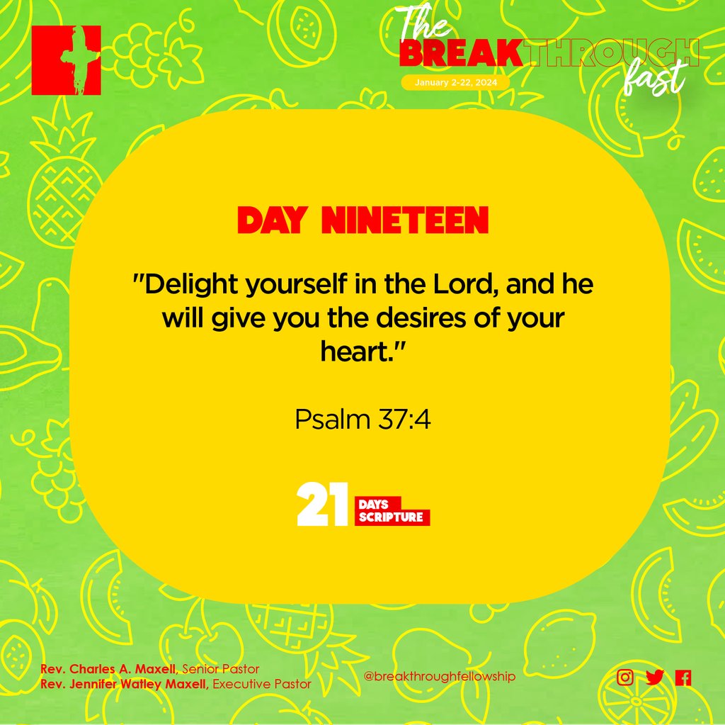 BTFellowship's tweet photo. Today is DAY NINETEEN of the breakthrough fast! ��
⁠
Here's our question of the day:⁠
How are you doing on your goals? How did it feel to get started?
⁠
Let's us know your answer in the comments.⁠
⁠
#tbf #breakthroughfellowship https://t.co/3v75hSjhKp