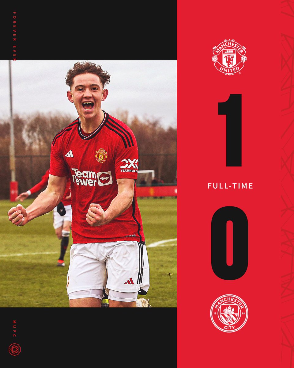 ManUtd's tweet image. 💪 A derby day victory for our #MUAcademy U18s!

1️⃣2️⃣ wins from 1️⃣2️⃣ games in the league 🔥

#MUFC