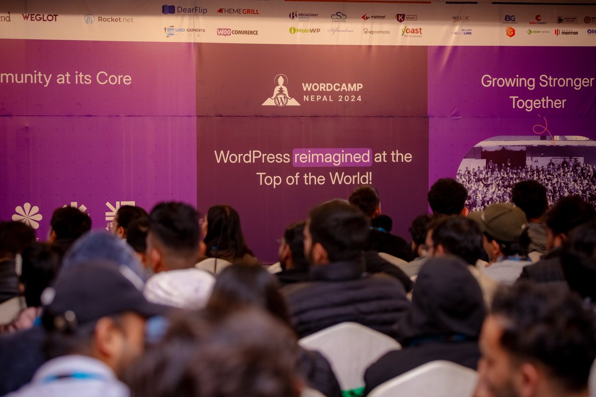 bibekgunner's tweet photo. I had the incredible privilege of organizing WordCamp Nepal 2024 where we managed to bring together around 1000 attendees from a vibrant community of tech enthusiasts from Nepal and abroad.

Already looking forward to the next WordCamp!
#WCNP2024 @WordCampNP @wordcamp https://t.co/hYMVBrfiz2